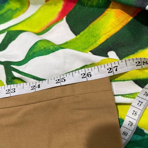 Lands’ End 12P Tan Caramel Wool Office Work Fall Winter Minimalist Classic Pants - Picture 5 of 10